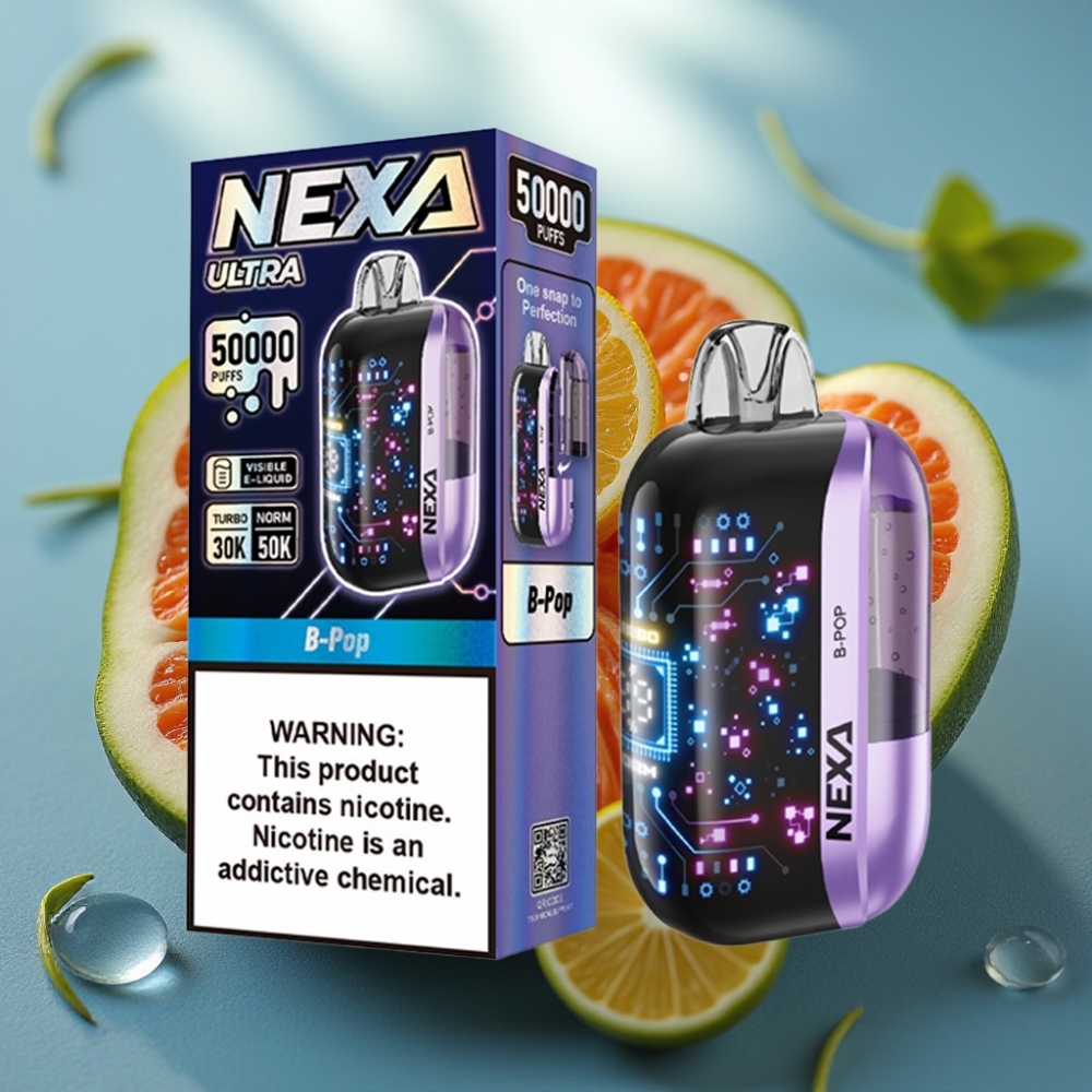 NEXA Ultra 50K Vape Descartável B-Pop 20ml 5 Nicotina 800mAh