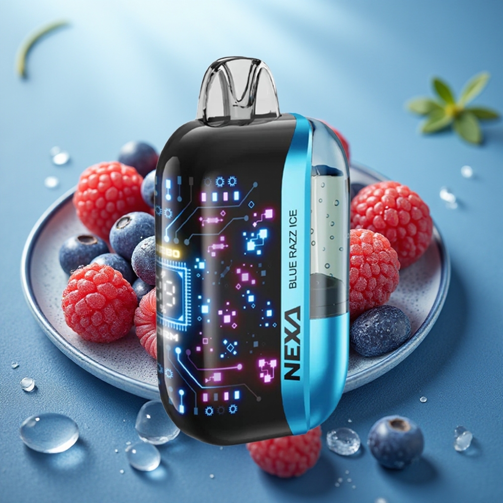 NEXA Ultra 50K Vape Descartável Blue Razz Ice 20ml 5 Nicotina