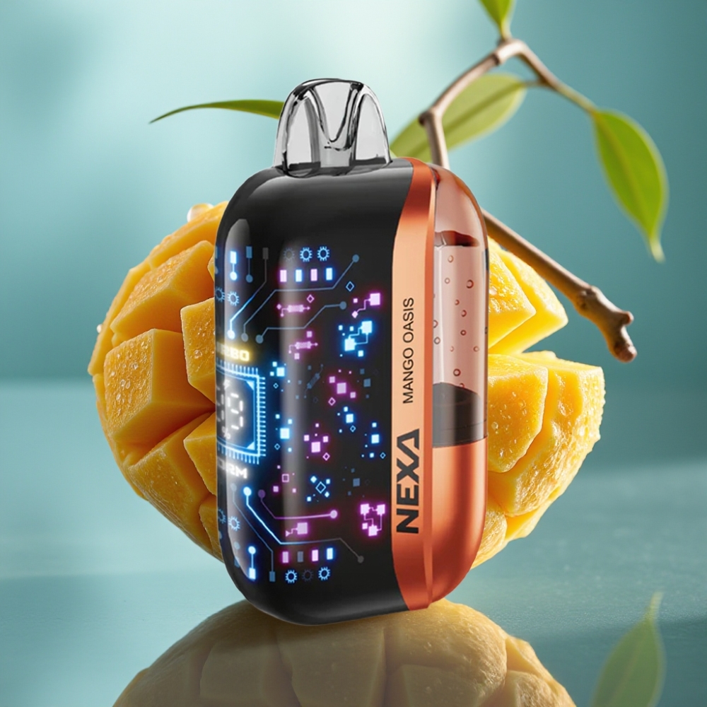 NEXA Ultra 50K Vape Descartável Mango Oásis - 20ml 5 Nicotina Tela 3D