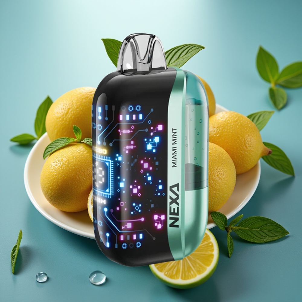 NEXA Ultra 50K Vape Descartável Miami Menta 20ml 5 Nicotina