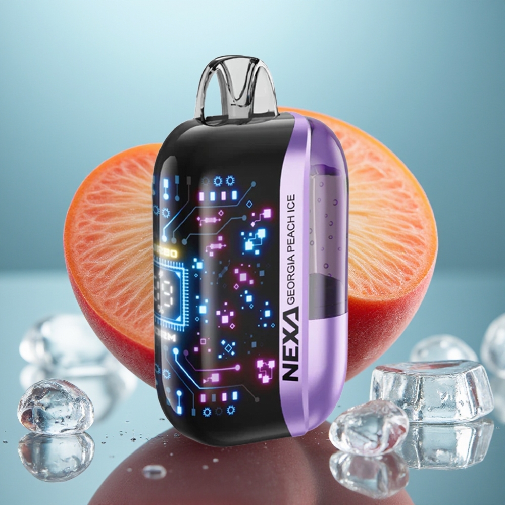 NEXA Ultra 50K Vape Descartável Pêssego da Geórgia Gelado 20ml 5 Nicotina