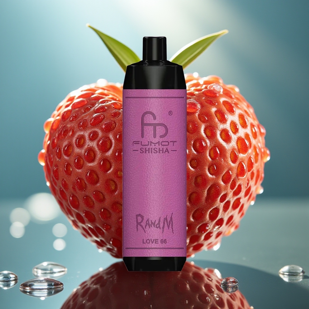 RandM Fumot Shisha 10000 Puffs Vape Descartável Sabor Amor 66 18ml Tipo-C