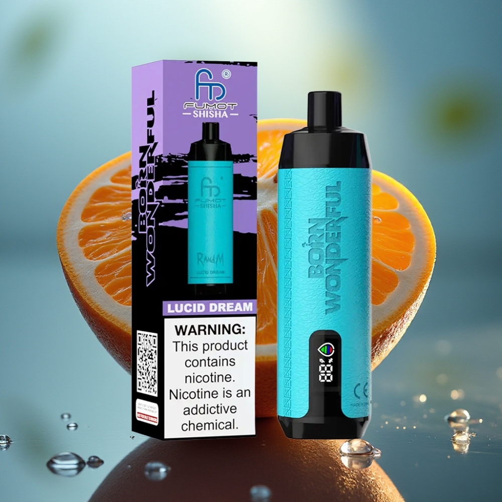RandM Fumot Shisha 10000 Puffs Vape Descartável Sonho Lúcido 18ml 05 Nic