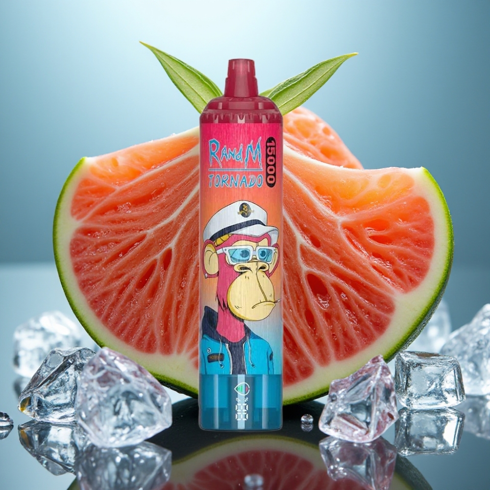 RandM Fumot Tornado 15000 Puffs 25ml Gelo Fresco Tela LCD