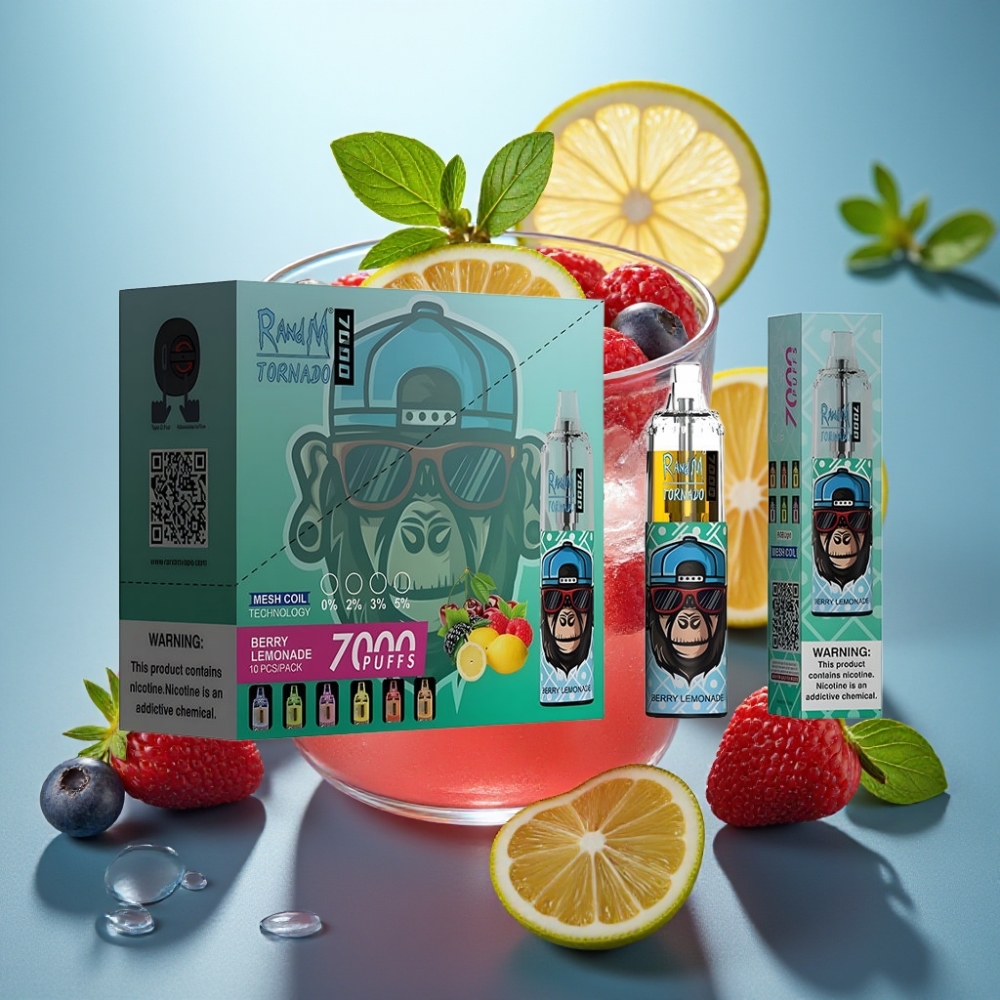 RandM Fumot Tornado 7000 Puffs 14ML Berry Limonada