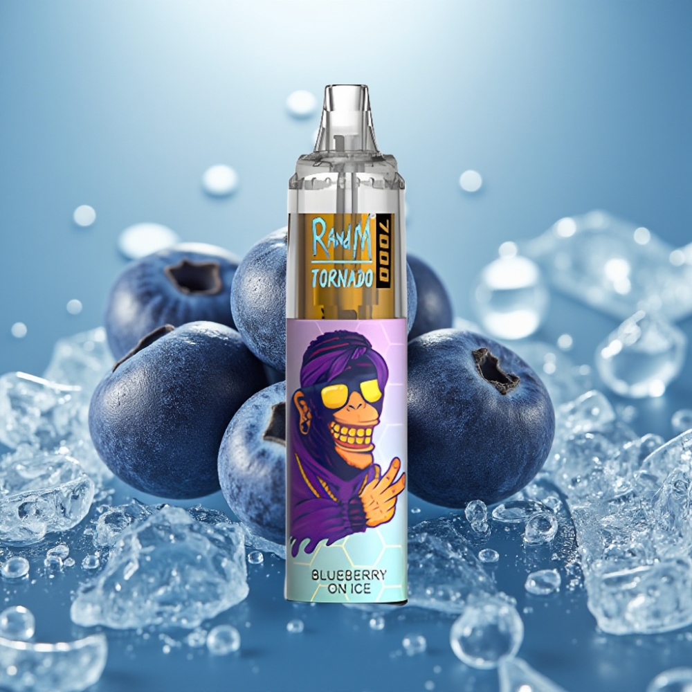 RandM Fumot Tornado 7000 Puffs 14ML Blueberry On Ice Disposable Vape