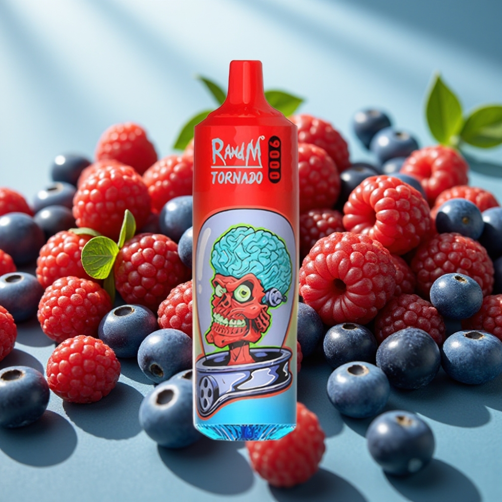RandM Fumot Tornado 9000 Puffs Recarregável 18 mL Frutas Silvestres RGB