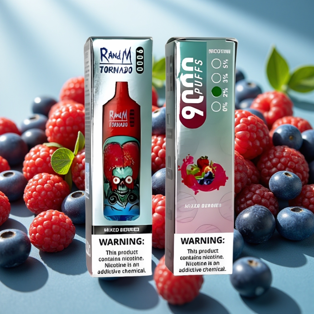 RandM Fumot Tornado 9000 Puffs Recarregável 18 mL Frutas Silvestres RGB