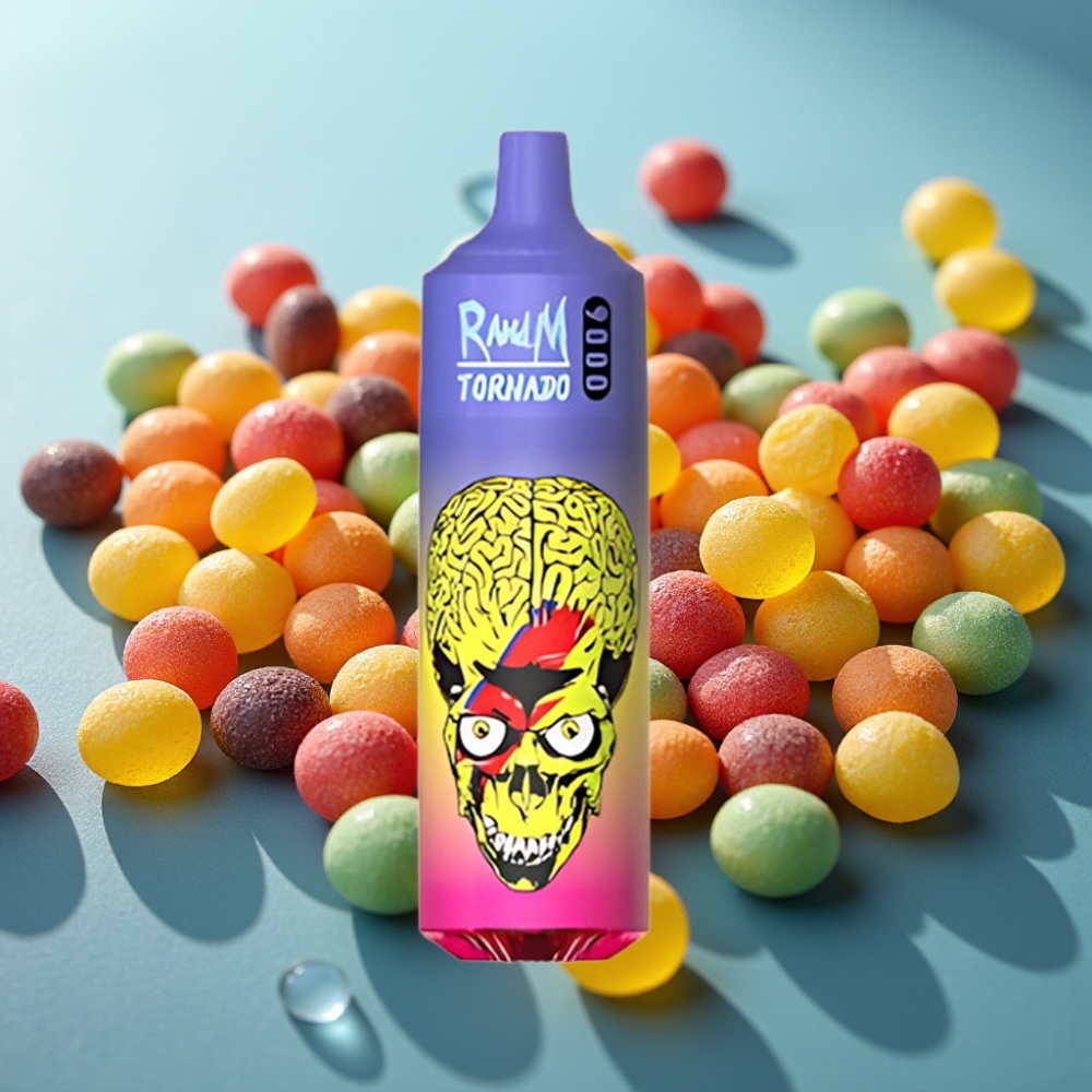 RandM Fumot Tornado 9000 Puffs Skittles 18mL RGB Mesh