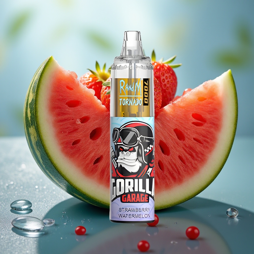Fumot Tornado 7000 Puffs 14ML Morango Melancia Disposable Vape